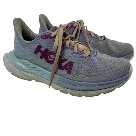 Hoka One One Shoes - Hoka One One Women's Mach 5 Running Shoes Blue Size 7.5 Lightweight Athletic‎